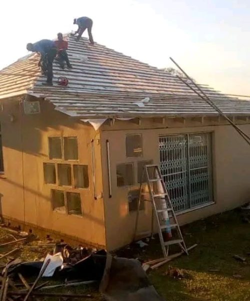 replacing of damaged roof