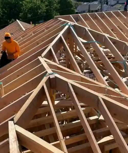 roof truss installation
